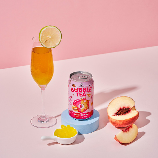 MADAM HONG - BUBBLE TEA PECHE CANETTE ALU 320ML x24