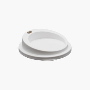 OKOCUP - COUVERCLE REUTILISABLE EN PP BLANC Ø90MM x1