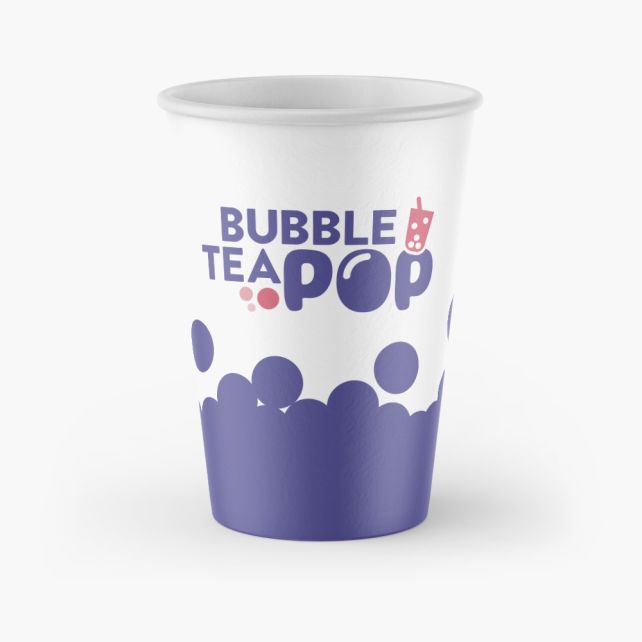 BUBBLE TEA POP - GOBELET CARTON 14OZ-350/420ML Ø90MM x50