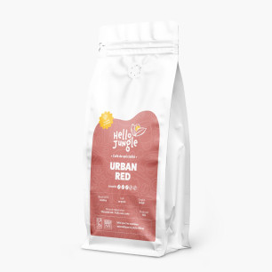HELLO JUNGLE - URBAN RED CAFE DE SPECIALITE EN GRAINS SACHET 1KG