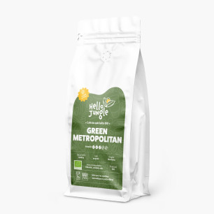 HELLO JUNGLE - GREEN METROPOLITAN CAFE DE SPECIALITE EN GRAINS SACHET 1KG BIO
