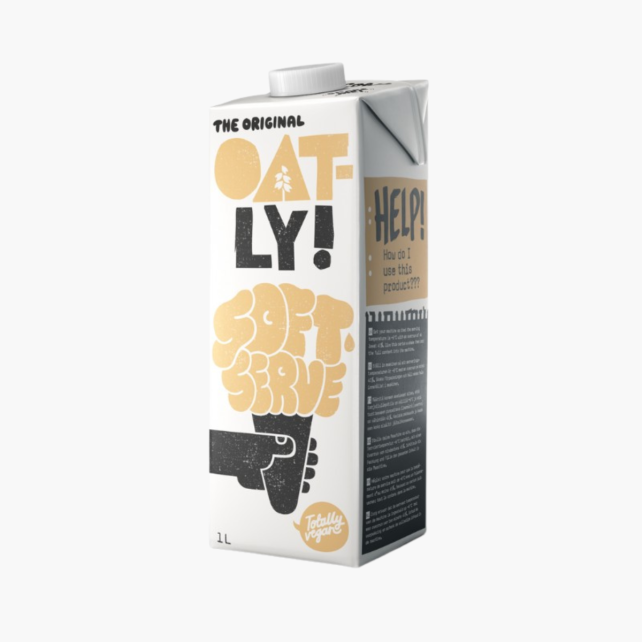 OATLY - SOFT SERVE BASE LIQUIDE POUR GLACE SOFT VEGAN BRIQUE 1L x6