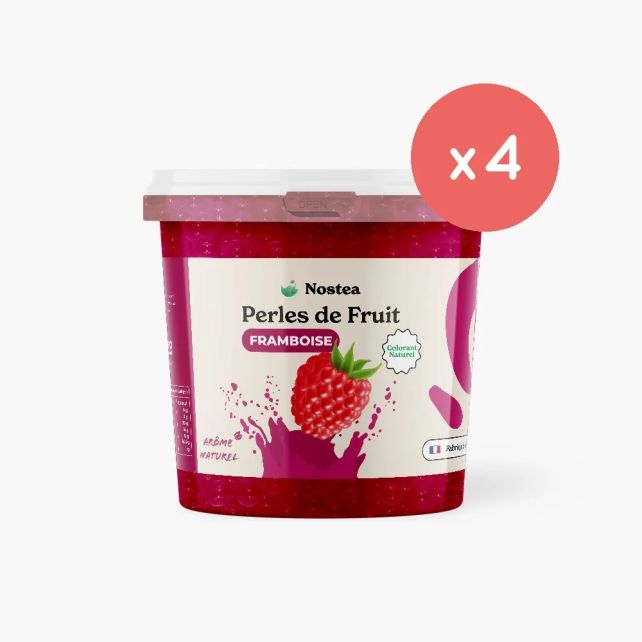 NOSTEA - PERLES DE FRUIT FRAMBOISE COLORANTS NATURELS SEAU 3.2KG