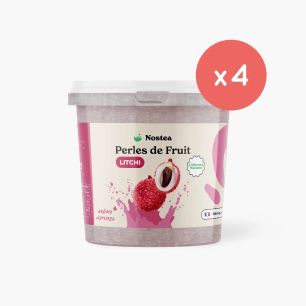 NOSTEA - PERLES DE FRUIT LITCHI COLORANTS NATURELS SEAU 3.2KG