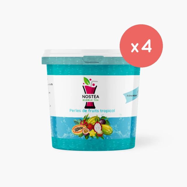 NOSTEA - PERLES DE FRUIT SAVEUR TROPICAL BLEU SEAU 3.2KG