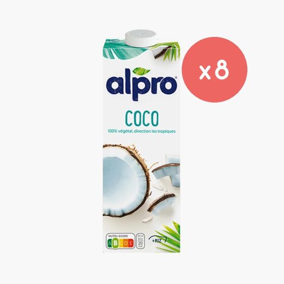 ALPRO - BOISSON VEGETALE COCO BRIQUE 1L x8
