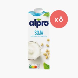 ALPRO - BOISSON VEGETALE SOJA BRIQUE 1L x8