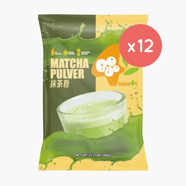 BOBOQ - BUBBLE TEA POUDRE MATCHA VEGAN POCHE 1KG