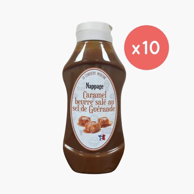 CARAPACK - SAUCE CARAMEL BEURRE SALE AU SEL DE GUERANDE SQUEEZE 1.15KG - 900ML