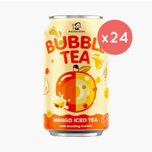 MADAM HONG - BUBBLE TEA MANGUE CANETTE ALU 320ML x24
