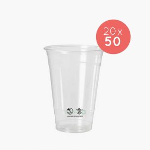 POT FLEX RPET 12OZ-350ML Ø95 MM x50 LOGO REGLEMENTAIRE FRANCAIS