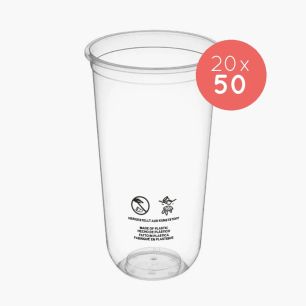 Q-CUP PP 24OZ-650ML Ø95MM x50 LOGO REGLEMENTAIRE