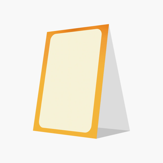 PLV - CHEVALET DE TABLE BUBBLE TEA A6 x10 PLV - CHEVALET DE TABLE BUBBLE TEA A6 x10