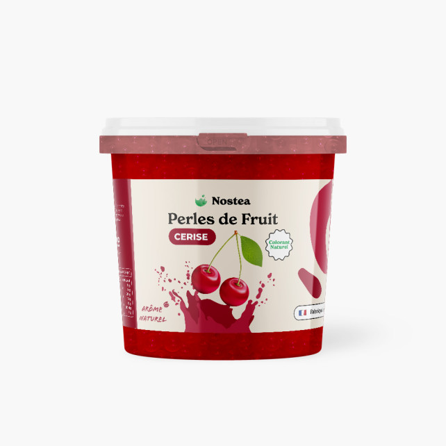 NOSTEA - PERLES DE FRUIT CERISE COLORANTS NATURELS SEAU 3.2KG